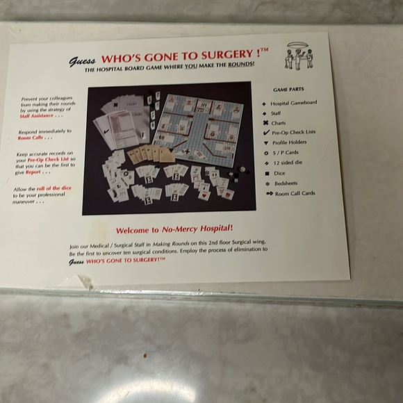 Vintage Guess Who’s Gone To Surgery (1988) board game. Unopened.  Ages 10-adult - Picture 2 of 3